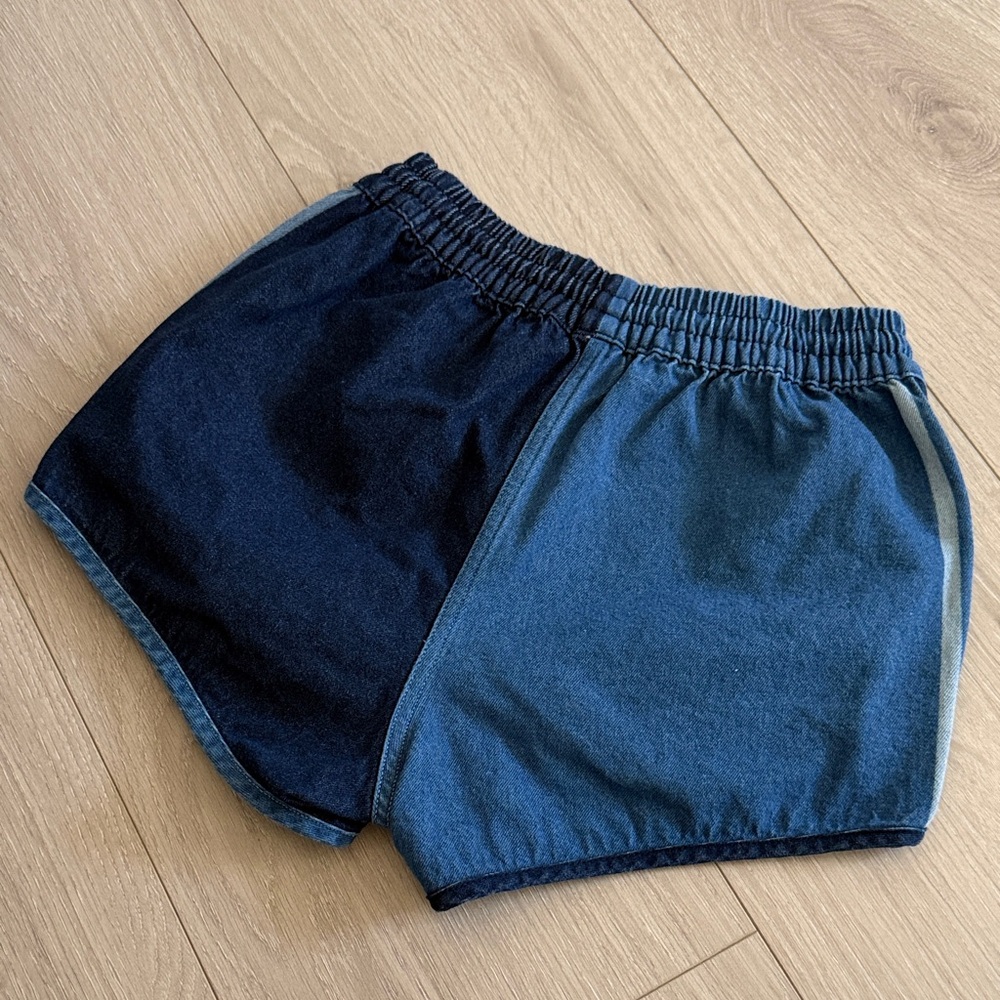 adidas Denim Hooded Pullover Jacket with matching size S matching shorts - Picture 8 of 10